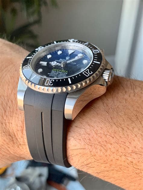 rolex deep sea rubber strap